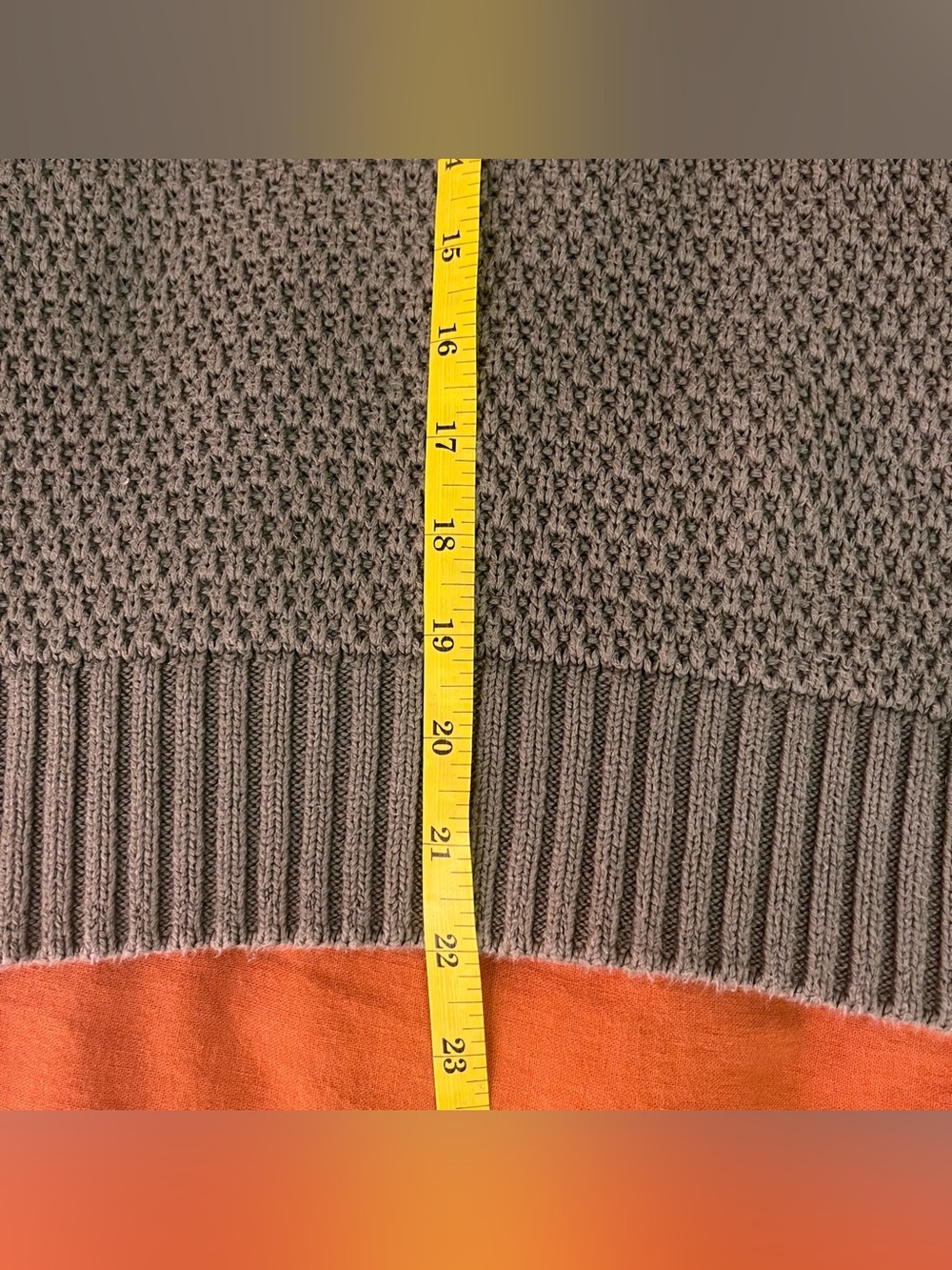 green PACT cozy sweater - Picture 4 of 6